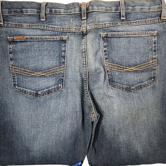Ariat Mens M4 Low Rise Bootcut Jeans 40x32 Denim - Picture 4 of 8